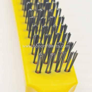 4 Row Wire Brush with Wooden Handle